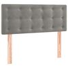 vidaXL Boxspring met matras fluweel lichtgrijs 100x200 cm