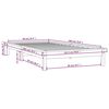 vidaXL Bedframe massief grenenhout zwart 90x190 cm