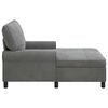 vidaXL Chaise Lounge met kussen Donkergrijs 91 x 157 x 91 cm Fluweel