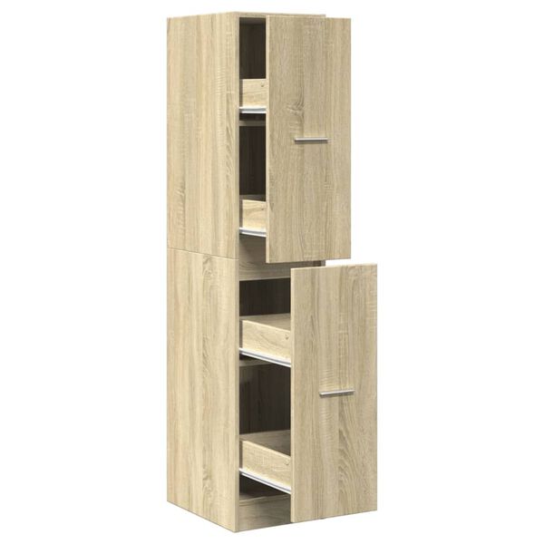 vidaXL Apothekerskast Sonoma eiken 30x41x144,5 cm bewerkt hout