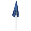 vidaXL Parasol met paal 200x130 cm azuurblauw