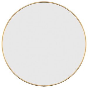 vidaXL Wandspiegel rond &Oslash;50 cm goudkleurig