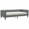 vidaXL Slaapbank met matras 90x190 cm stof donkergrijs