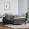 vidaXL Boxspring met matras kunstleer grijs 90x190 cm
