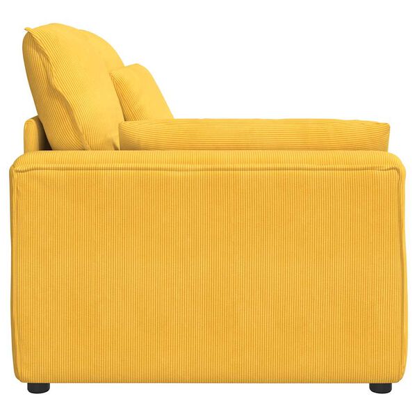 vidaXL Modulaire bank Armleuning eindmodule met kussens 100 cm