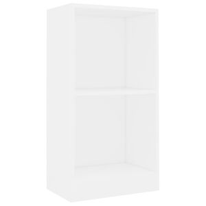 vidaXL Boekenkast 40x24x75 cm bewerkt hout wit