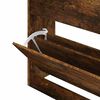 vidaXL Schoenenkast 63x24x81 cm bewerkt hout gerookt eikenkleurig