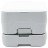 vidaXL Camping Toilet Grijs en Wit 41,5 x 36,5 x 30 cm Polyetheen