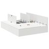 vidaXL Opbergbedframe met opslag Wit 135 x 190 cm Bewerkt hout