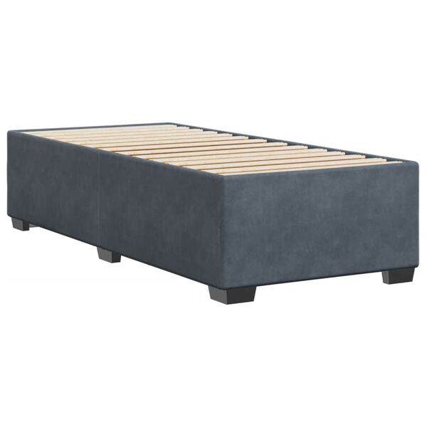 vidaXL Bedframe zonder matras 80x200 cm fluweel donkergrijs