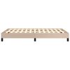 vidaXL Bedframe zonder matras 120x190 cm kunstleer cappuccinokleurig