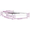 vidaXL Bed stapelbaar 80x200 cm massief grenenhout wit
