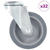 vidaXL 32 st Zwenkwielen met boutgaten 100 mm