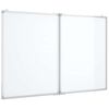 vidaXL Whiteboard magnetisch inklapbaar 120x80x1,7 cm aluminium