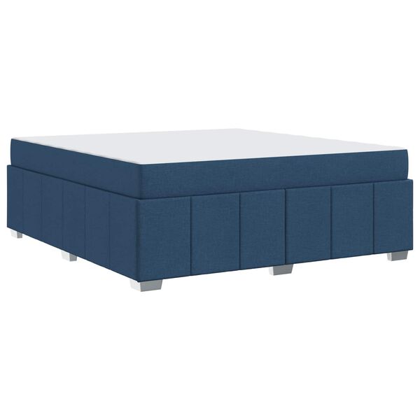 vidaXL Bedframe met matras Blauw 180 x 200 cm Stof
