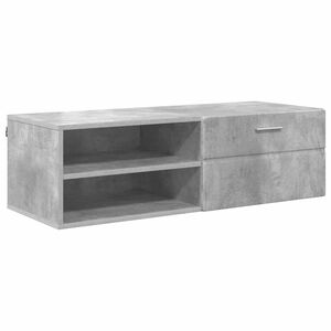 vidaXL Houten Kast Beton Grijs 100,5 x 39 x 30 cm Bewerkt hout