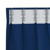 vidaXL Zwart-out Gordijnen met Ringen 2 pcs Donkerblauw 225 x 140 cm
