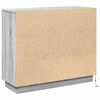 vidaXL LED Sideboard Grijs Sonoma 90 x 32 x 75 cm Bewerkt hout