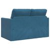 vidaXL Slaapbank vloermodel 2-in-1 122x204x55 cm fluweel blauw