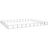 vidaXL Hondenkennel 80 m&sup2; staal zwart