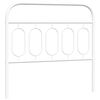 vidaXL Vervangend hoofdbord 107 cm metaal wit
