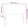 vidaXL Hoofdbord LED 100x5x78/88 cm stof zwart