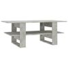 vidaXL Salontafel 110x55x42 cm bewerkt hout betongrijs