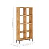 vidaXL Boekenkast 80x25x175 cm massief mangohout