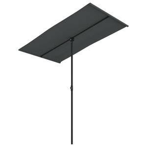 vidaXL Parasol met aluminium paal 180x110 cm antracietkleurig