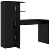 vidaXL Bureau 2 pcs Zwart Eiken