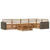 vidaXL Buiten bankenset 6 pcs Naturel 79 x 79 x 37 cm