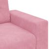 vidaXL | Loveseat | met kussen Roze Fluweel