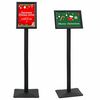 vidaXL Pedestal Posterstand Zwart a4 Aluminium en PVC
