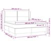 vidaXL Boxspring met matras fluweel donkergroen 180x200 cm
