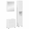 vidaXL Badkamermeubelset TULUM 3 st Hoogglans wit 60 x 34 x 63 cm