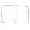 vidaXL Hoofdbord met hoofdeinde Donkergrijs 180 cm Nep Leer