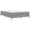 vidaXL Boxspringbed met matras Lichtgrijs 160 x 200 cm Stof