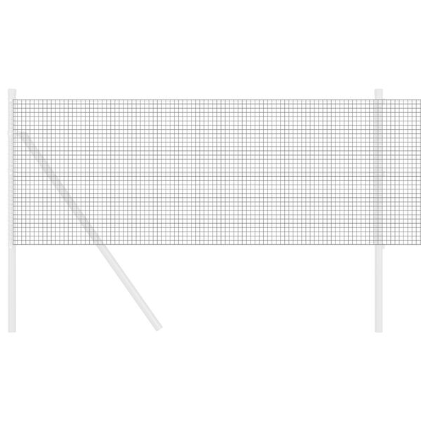 vidaXL Gelaste draadhek Grijs 0.8 x 100 m Staal
