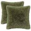 vidaXL Kussen met kussen HEERLEN 6 st Groen PV Fleece