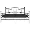 vidaXL Bedframe metaal zwart 200x200 cm