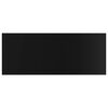 vidaXL Wandschappen 4 st 100x40x1,5 cm spaanplaat hoogglans zwart