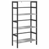 vidaXL Boekenkast 3-laags 60 x 29,5 x 115 cm Bewerkt hout Grijs Sonoma