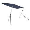 vidaXL Schaduwdoek T-top 170x208x(115-183) cm marineblauw