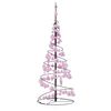 vidaXL LED-kerstboom met kerstballen 80 LEDs warm wit 120 cm