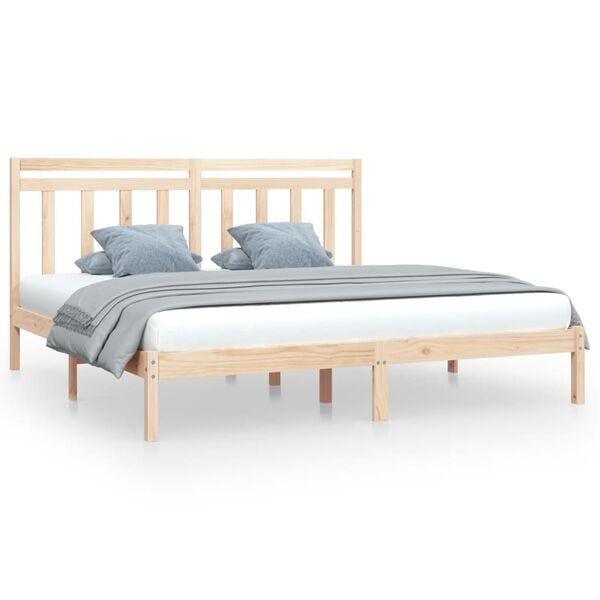 vidaXL Bedframe massief hout 200x200 cm