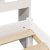 vidaXL Bed met boekenkast zonder matras grenenhout wit 75x190 cm