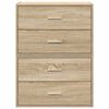 vidaXL Kasten met 2 lades 2 st 60x31x40 cm bewerkt hout sonoma eiken
