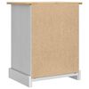 vidaXL Nachtkastje met lade Wit 53 x 39 x 66 cm Massief grenenhout