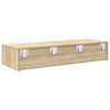 vidaXL Wandschap met lades 100x36x19 cm bewerkt hout sonoma eikenkleur