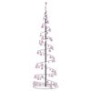 vidaXL LED-kerstboom met kerstballen 120 LED's warm wit 180 cm